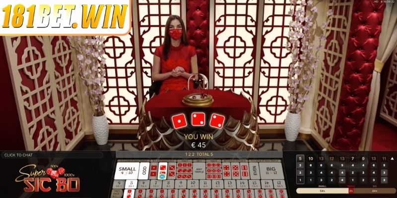 Super Sicbo 181Bet - Hướng Dẫn Luật Chơi Và Mẹo Đặt Cược 2 Cược cửa Tài trong Super Sicbo